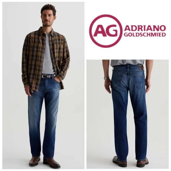 AG Adriano Goldschmied The Protege Straight Leg in Bolton Blue - Picture 1 of 13